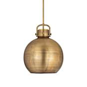 Innovations Lighting Newton Sphere 14" Wide Pendant Brushed Brass / Brushed Brass