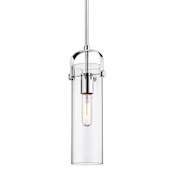 Innovations Lighting Pilaster 5" Wide Mini Pendant Polished Nickel / Clear