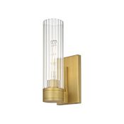 Innovations Lighting Empire 13" Tall Wall Sconce Brushed Brass / Clear