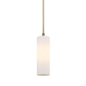 Innovations Lighting Crown Point 4" Wide Mini Pendant Brushed Brass