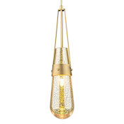 Innovations Lighting Milan 4" Wide Mini Pendant with Mercury Glass Shade Brushed Brass