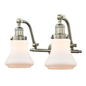 Innovations Lighting Bellmont 2 Light 18" Wide Bathroom Vanity Light Brushed Satin Nickel / Matte White