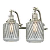 Innovations Lighting Stanton 2 Light 18" Wide Bathroom Vanity Light Brushed Satin Nickel / Clear