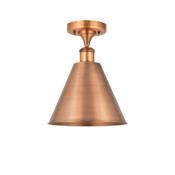 Innovations Lighting Ballston Cone 12" Wide Semi-Flush Ceiling Fixture Antique Copper