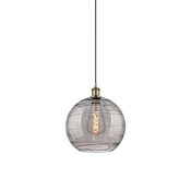 Innovations Lighting Athens Deco Swirl 12" Wide Suspension Pendant Antique Brass