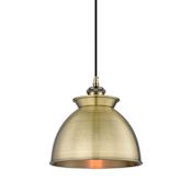 Innovations Lighting Adirondack 9" Wide Mini Pendant with Shade Antique Brass