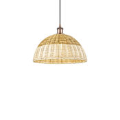 Innovations Lighting Bristol Natural II 16" Wide Pendant Antique Copper / Natural