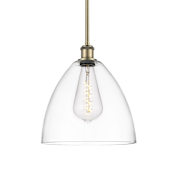 Innovations Lighting Bristol 12" Wide Pendant Antique Brass / Clear