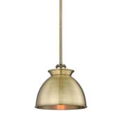 Innovations Lighting Adirondack 9" Wide Mini Pendant Antique Brass