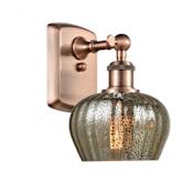 Innovations Lighting Fenton 11" Tall Bathroom Sconce Antique Copper / Mercury