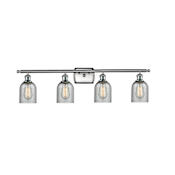 Innovations Lighting Caledonia 4 Light 36" Wide Bathroom Vanity Light Brushed Satin Nickel / Charcoal