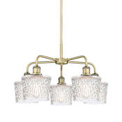 Innovations Lighting Niagra 5 Light 25" Wide Chandelier Antique Brass / Clear