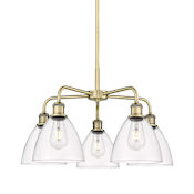 Innovations Lighting Bristol Glass 5 Light 26" Wide Chandelier Antique Brass / Clear