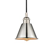 Innovations Lighting Smithfield 7" Wide Mini Pendant Polished Nickel