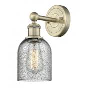 Innovations Lighting Caledonia 12" Tall Wall Sconce Antique Brass / Charcoal