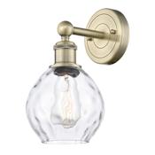 Innovations Lighting Waverly 11" Tall Wall Sconce Antique Brass / Clear