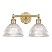 Innovations Lighting Arietta 2 Light 17" Wide Vanity Light Brushed Brass / Clear