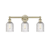 Innovations Lighting Bridal Veil 3 Light 23" Wide Vanity Light Antique Brass