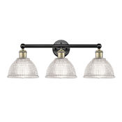 Innovations Lighting Arietta 3 Light 26" Wide Vanity Light Black Antique Brass / Clear
