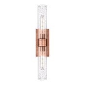 Innovations Lighting Ballston Urban 2 Light 24" Wide Vanity Light Antique Copper / Seedy
