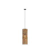 Innovations Lighting Grove 8" Wide Suspension Pendant Matte Black / Natural
