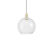 Innovations Lighting Athens 12" Wide Pendant Antique Brass / Clear