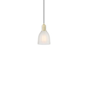 Innovations Lighting Brookfield 6" Wide Mini Pendant Antique Brass / White
