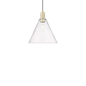 Innovations Lighting Berkshire Glass 12" Wide Pendant Antique Brass / Clear