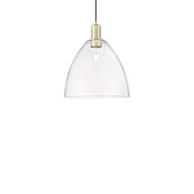 Innovations Lighting Bristol 12" Wide Pendant Antique Brass / Clear