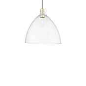 Innovations Lighting Bristol 16" Wide Pendant Antique Brass / Clear