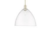 Innovations Lighting Bristol 16" Wide Pendant Antique Brass / Clear