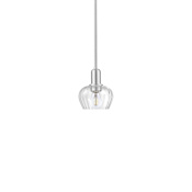 Innovations Lighting Fenton 7" Wide Mini Pendant Brushed Satin Nickel / Clear