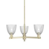 Innovations Lighting Castile 3 Light 28" Wide Chandelier Antique Brass / Clear