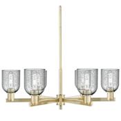Innovations Lighting Caledonia 6 Light 35" Wide Chandelier Antique Brass / Charcoal