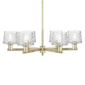 Innovations Lighting Niagara 6 Light 37" Wide Chandelier Antique Brass / Clear
