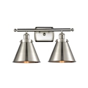 Innovations Lighting Appalachian 2 Light 16" Wide Vanity Light Brushed Satin Nickel