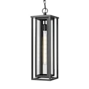 Innovations Lighting Ashland 7" Wide Outdoor Mini Pendant with Clear Glass Shade Matte Black