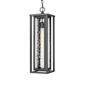 Innovations Lighting Ashland 7" Wide Outdoor Mini Pendant with Water Glass Shade Matte Black
