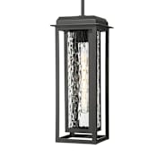 Innovations Lighting Mansfield 8" Wide Outdoor Mini Pendant with Water Glass Shade Matte Black