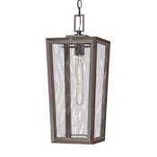 Innovations Lighting Madison 8" Wide Outdoor Mini Pendant with Water Glass Shade Bronze