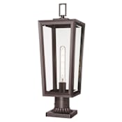 Innovations Lighting Madison 23" Tall Post Light with Clear Glass Bronze