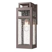 Innovations Lighting Ridgeway 13" Tall Outdoor Wall Sconce with Seedy Glass Panels Bronze