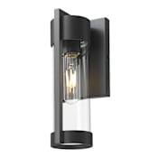 Innovations Lighting Stratford 11" Tall Outdoor Wall Sconce with Clear Glass Panels Matte Black
