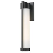 Innovations Lighting Stratford 17" Tall Outdoor Wall Sconce with Frosted Glass Panels Matte Black