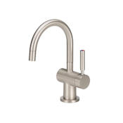 InSinkErator Indulge Instant Hot Water Dispenser, Single Handle Hot and Cold with 5-Year In-Home Warranty - Less Tank Satin Nickel