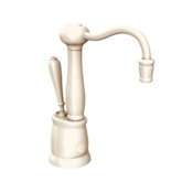 InSinkErator Indulge Instant Hot Water Dispenser, Single Handle with 5-Year In-Home Warranty - Less Tank Almond