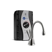 InSinkErator Instant Hot Water Dispenser, Double Handle Hot and Cold  with 3-Year In-Home Warranty - Tank Included Satin Nickel