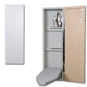 Iron-A-Way Ironing Center - 42" Built In Ironing Board With Storage - Right Hinged Door - Non Electric Flat White