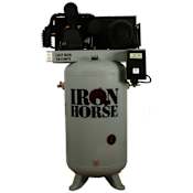 Iron Horse 7.5 HP 80 Gal 200 Max PSI Two-Stage Stationary Electric (208, 230 Volt 1 Phase) Reciprocating Air Compressor N/A