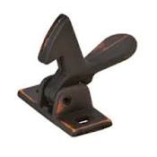 Ives 1 3/8" x 5/8" Cabinet Latch with 13/16" x 5/8" Strike Aged Bronze